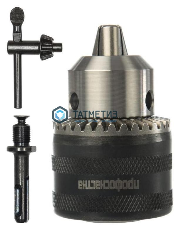 Патрон для дрели и перфоратора БЗП 1,5-13 1/2"-20UNF адаптер SDS+ ключ в компл.№95 ПрофОснастка -  магазин крепежа «ТАТМЕТИЗ»
