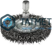 Щетка для дрели дисковая  75 мм, гофрированная № 162 ПрофОснастка Мастер -  магазин крепежа «ТАТМЕТИЗ»