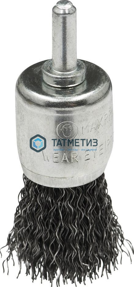 Щетка для дрели концевая 19 мм, гофриров, стальная № 182 ПрофОснастка Мастер -  магазин крепежа «ТАТМЕТИЗ»