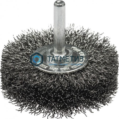 Щетка для дрели дисковая  30 мм, гофрированная, № 471 ПрофОснастка Эксперт -  магазин крепежа «ТАТМЕТИЗ»
