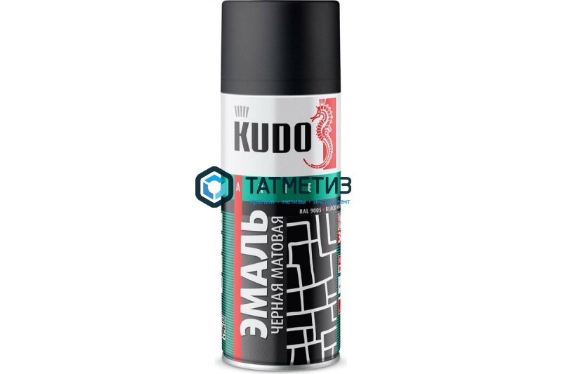 Краска аэроз. KUDO 520 мл. №1002 ЧЕРНАЯ матовая RAL 9005 Краска аэроз. KUDO 520 мл. №1002 ЧЕРНАЯ матовая RAL 9005