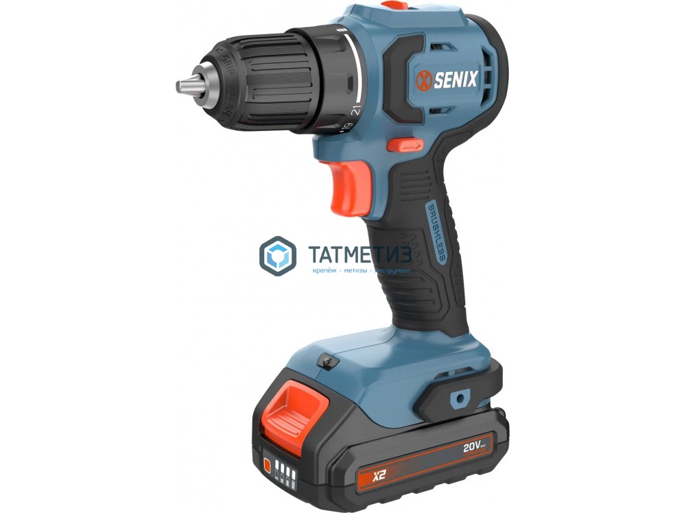 Дрель-шуруповерт 20 В, SENIX 2 АКБ, 50 Нм, 2 Ач, кейс PDDX2-M3-EU -  магазин крепежа «ТАТМЕТИЗ»