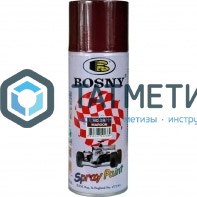 Краска аэроз. BOSNY 520 мл. №038 БОРДОВАЯ | «ТАТМЕТИЗ» Краска аэроз. BOSNY 520 мл. №038 БОРДОВАЯ - магазин крепежа «ТАТМЕТИЗ»