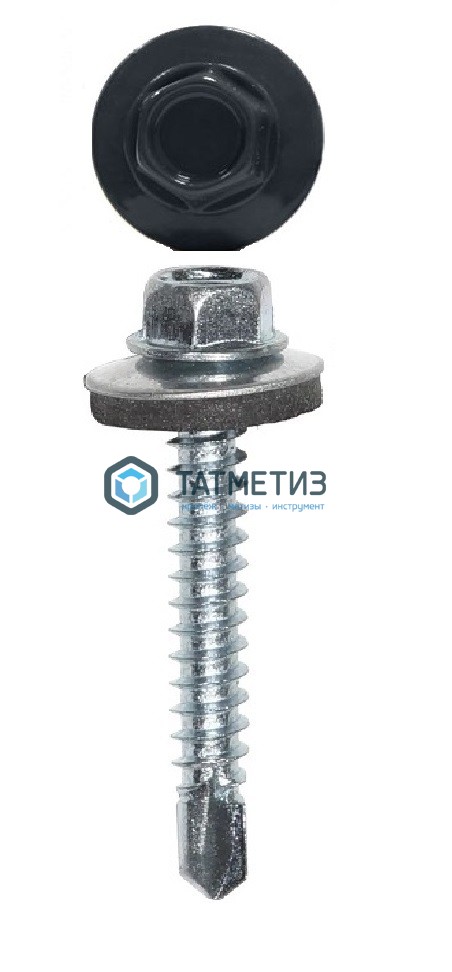Саморез окраш.кров. 4,8х35 /7024/  (250 шт/уп) HW -  магазин «ТАТМЕТИЗ»