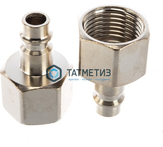 Ниппель универсальный быстросъемный ("папа"), внутренняя резьба 1/2", 2 шт.// STELS Ниппель универсальный быстросъемный ("папа"), внутренняя резьба 1/2", 2 шт.// STELS