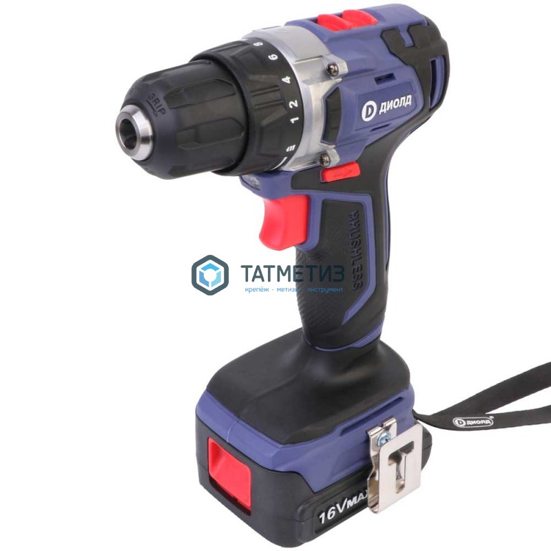 Дрель-шуруповерт аккумуляторная 16 В, 2,0 Ач, БЗП, "ДИОЛД" ДЭА-16 Л-08 Дрель-шуруповерт аккумуляторная 16 В, 2,0 Ач, БЗП, "ДИОЛД" ДЭА-16 Л-08