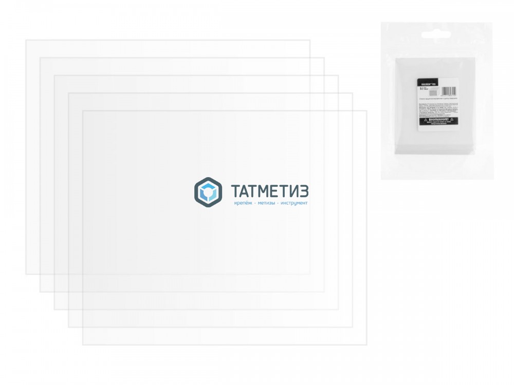 Стекло бесцветное 133х114мм, поликарбонат, SOLARIS -  магазин крепежа «ТАТМЕТИЗ»