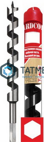 Сверло по дереву, спираль Левиса 30х230 мм, 6-гр.хвостовик, "Hardcore" -  магазин «ТАТМЕТИЗ»
