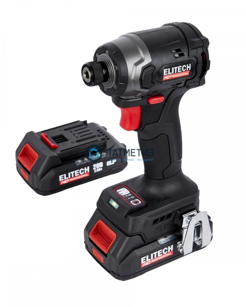 Винтоверт аккум.ELITECH HD CS 2003SL,20В Li-Ion, б/щет, 2х2.0А/ч,260Нм, 0-4200уд/мин, Hex 1/4'' -  магазин «ТАТМЕТИЗ»