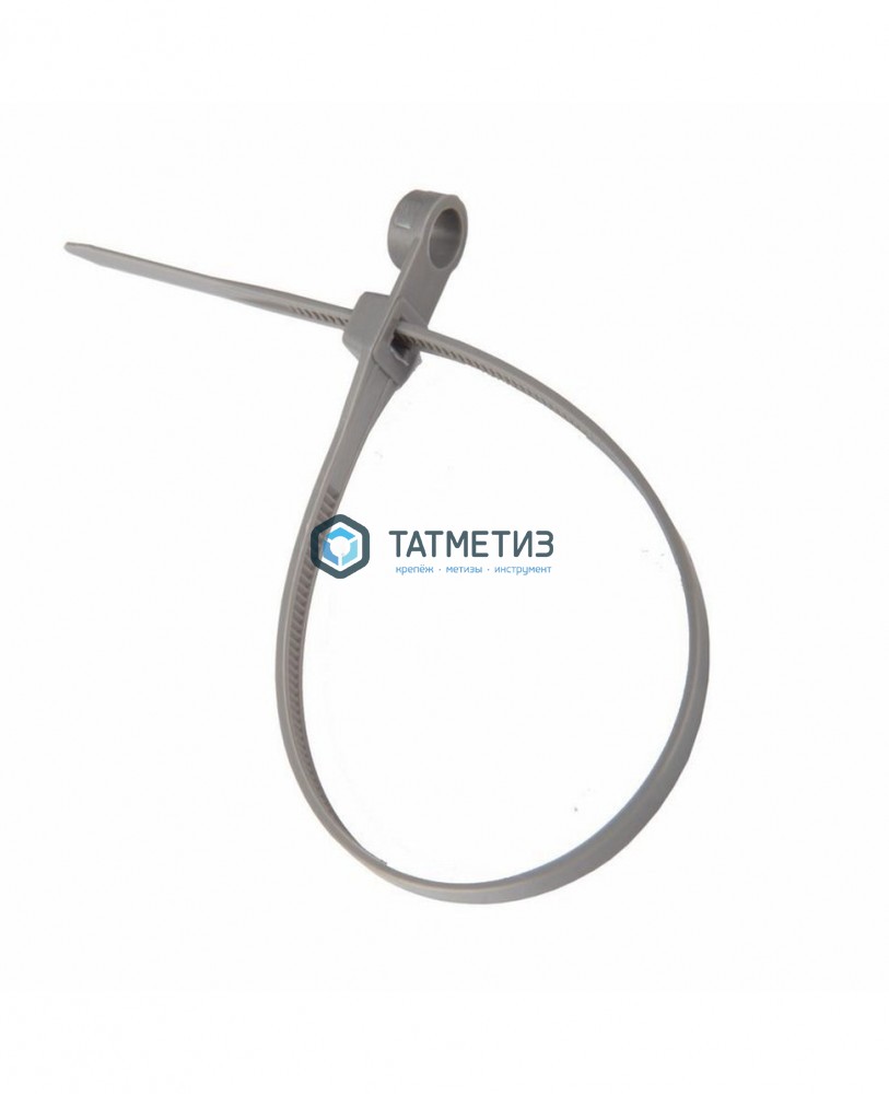 Хомут-стяжка нейлон 300 х 3,6 (100 шт/уп) REXANT серый Хомут-стяжка нейлон 300 х 3,6 (100 шт/уп) REXANT серый