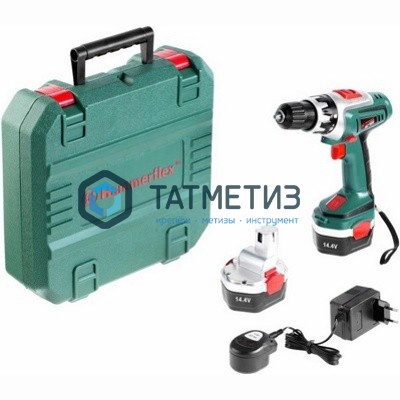 Дрель аккум. HAMMER ACD142 14.0В 2x1.2Ач 10мм 0-400/0-1200об/мин 18Нм в кейсе Дрель аккум. HAMMER ACD142 14.0В 2x1.2Ач 10мм 0-400/0-1200об/мин 18Нм в кейсе