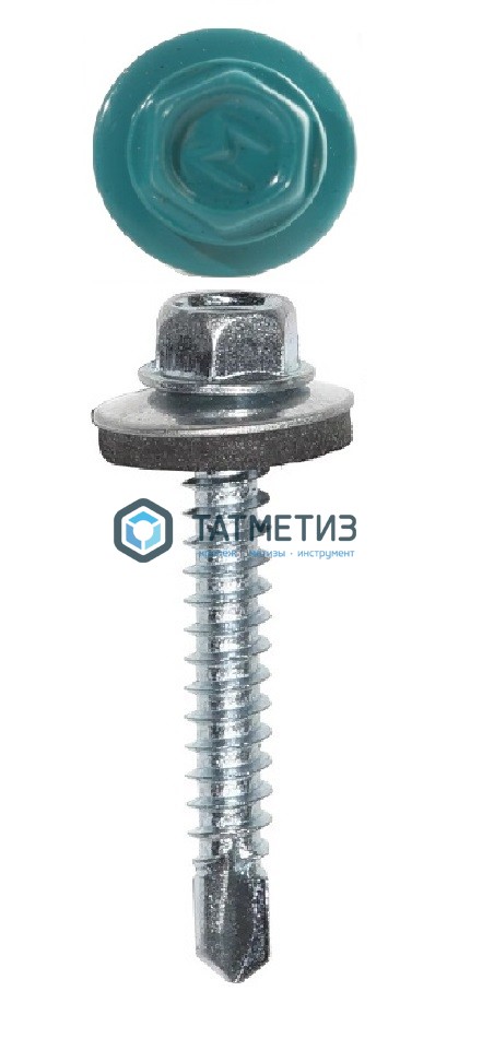 Саморез окраш.кров. 4,8х35 /5021/  (250 шт/уп) HW -  магазин «ТАТМЕТИЗ»