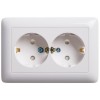 Розетка 2-м СП Хит 16А 250В с заземл. бел. SchE PS16-231B защ. шторки -  магазин крепежа «ТАТМЕТИЗ»
