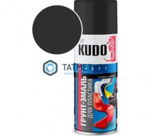 Грунт-эмаль аэрозоль для пластика № 6002 520 мл RAL 9005  ЧЕРНАЯ  KUDO -  магазин крепежа «ТАТМЕТИЗ»
