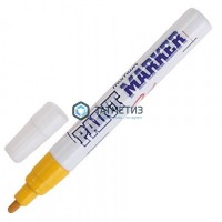 Маркер-краска ЖЕЛТЫЙ MunHwa / 12 -  магазин крепежа «ТАТМЕТИЗ»