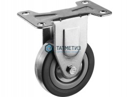 Колесо неповоротное с площадкой серая резина d  75 мм -  магазин крепежа «ТАТМЕТИЗ»