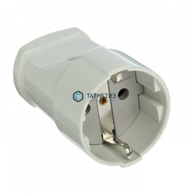 Штепсель с/з бел. 16А 250В А102 Universal -  магазин крепежа «ТАТМЕТИЗ»