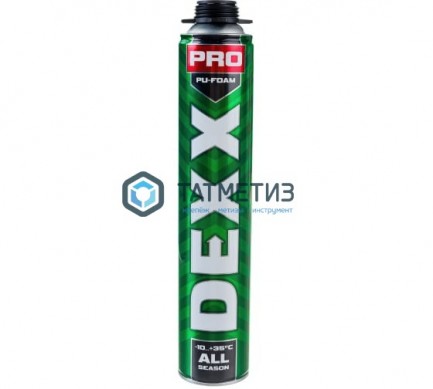 Пена DEXX PRO монтажная, пистолетная, всесезонная, 750мл -  магазин крепежа «ТАТМЕТИЗ»