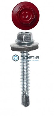 Саморез окраш.кров. 4,8х35 /3005/ МК / HAUPT | «ТАТМЕТИЗ» Саморез окраш.кров. 4,8х35 /3005/ МК / HAUPT - магазин крепежа «ТАТМЕТИЗ»