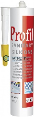 Герметик силиконовый Profil санитарный ПРОЗРАЧНЫЙ 270 мл / 15 -  магазин крепежа «ТАТМЕТИЗ»