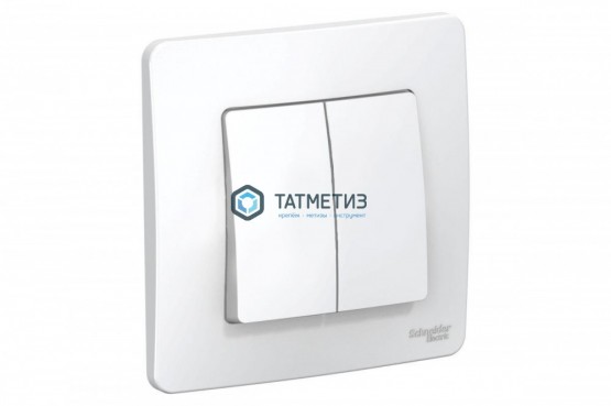 Выключатель 2-кл. СП BLANCA, 6A, 250B, белый Schneider Electric | «ТАТМЕТИЗ» Выключатель 2-кл. СП BLANCA, 6A, 250B, белый Schneider Electric - магазин крепежа «ТАТМЕТИЗ»