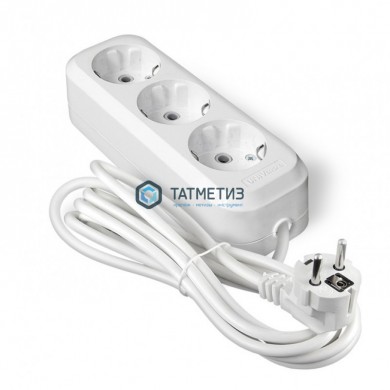 Удлинитель бытовой 3х3м с заземл. 10А, ПВС 3x0,75, UNIVersal У10-554 | «ТАТМЕТИЗ» Удлинитель бытовой 3х3м с заземл. 10А, ПВС 3x0,75, UNIVersal У10-554 - магазин крепежа «ТАТМЕТИЗ»