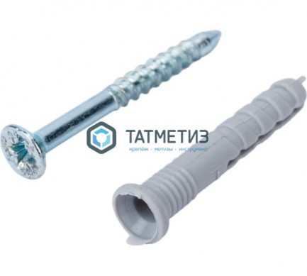 Дюбель-гвоздь 6х80 потай (100 шт/уп) ТК | «ТАТМЕТИЗ» Дюбель-гвоздь 6х80 потай (100 шт/уп) ТК - магазин крепежа «ТАТМЕТИЗ»