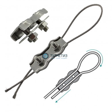 Зажим для троса DUPLEX 4мм A4 | «ТАТМЕТИЗ» Зажим для троса DUPLEX 4мм A4 - магазин крепежа «ТАТМЕТИЗ»