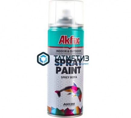 Краска аэроз. ЧЕРНАЯ глянц. RAL9005 400Ml Gw.300Gr (6) Akfix | «ТАТМЕТИЗ» Краска аэроз. ЧЕРНАЯ глянц. RAL9005 400Ml Gw.300Gr (6) Akfix - магазин крепежа «ТАТМЕТИЗ»