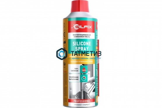 Смазка SILFIX силиконовая многофункциональная 450 мл | «ТАТМЕТИЗ» Смазка SILFIX силиконовая многофункциональная 450 мл - магазин крепежа «ТАТМЕТИЗ»