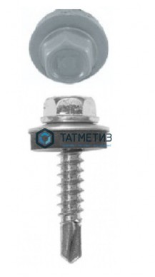 Саморез окраш.кров. 5,5х19 /9006/ DAXMER M (10х250) -  магазин крепежа «ТАТМЕТИЗ»