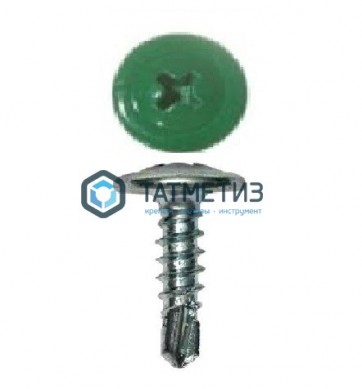 Саморез п/ш сверло 4,2x16  RAL 6029 -  магазин крепежа «ТАТМЕТИЗ»