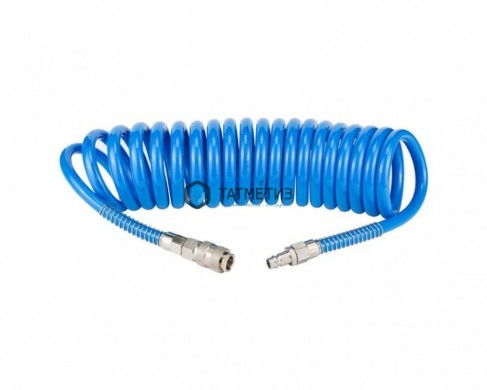 Шланг спиральный PU 6мм х 8мм х10м (15 атм) MD-STARS | «ТАТМЕТИЗ» Шланг спиральный PU 6мм х 8мм х10м (15 атм) MD-STARS - магазин крепежа «ТАТМЕТИЗ»