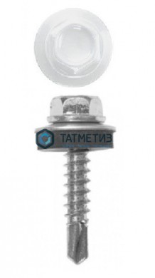 Саморез окраш.кров. 5,5х19 /9003/  (250 шт/уп)  КК -  магазин крепежа «ТАТМЕТИЗ»