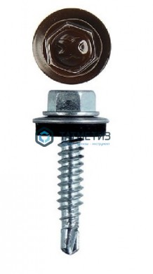 Саморез окраш.кров. 5,5х25 /8017/  (3000 шт/уп)  КК -  магазин крепежа «ТАТМЕТИЗ»