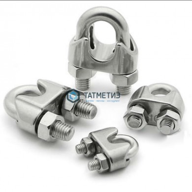 Зажим д/троса DIN 741 АРТ 9074 А4 4 мм | «ТАТМЕТИЗ» Зажим д/троса DIN 741 АРТ 9074 А4 4 мм - магазин крепежа «ТАТМЕТИЗ»