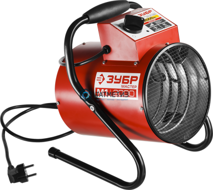 Пушка тепловая КОМПАКТ, ЗУБР ЗТП-М1-2000, круглая, электрическая, гладкий нерж ТЭН, двойные стенки ( -  магазин крепежа «ТАТМЕТИЗ»