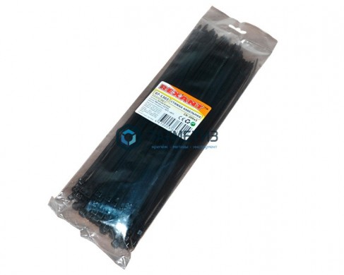Хомут-стяжка нейлон 300 х 3,6 (100 шт/уп) REXANT черный | «ТАТМЕТИЗ» Хомут-стяжка нейлон 300 х 3,6 (100 шт/уп) REXANT черный - магазин крепежа «ТАТМЕТИЗ»