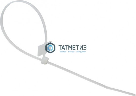Хомут-стяжка нейлон 100 х 2,5 (100 шт/уп) REXANT под маркер | «ТАТМЕТИЗ» Хомут-стяжка нейлон 100 х 2,5 (100 шт/уп) REXANT под маркер - магазин крепежа «ТАТМЕТИЗ»