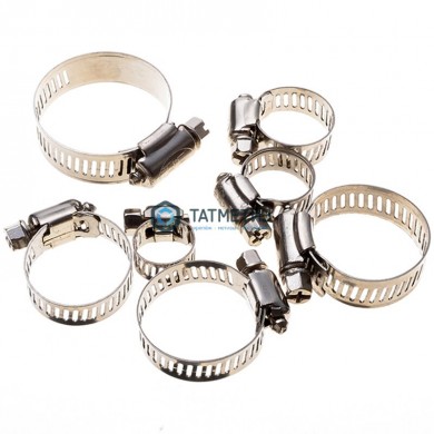 Хомут червячный нержавеющий  12-20/9 мм W2 -  магазин крепежа «ТАТМЕТИЗ»
