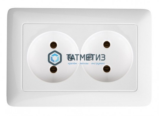 Розетка 2-м СП Хит 16А 250В с заземл. бел. SchE PS16-236B | «ТАТМЕТИЗ» Розетка 2-м СП Хит 16А 250В с заземл. бел. SchE PS16-236B - магазин крепежа «ТАТМЕТИЗ»