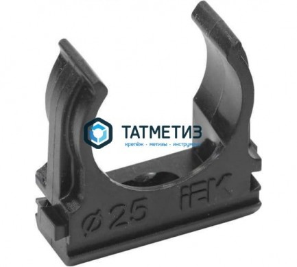Клипса трубная 25  (100 шт/уп) IEK -  магазин крепежа «ТАТМЕТИЗ»