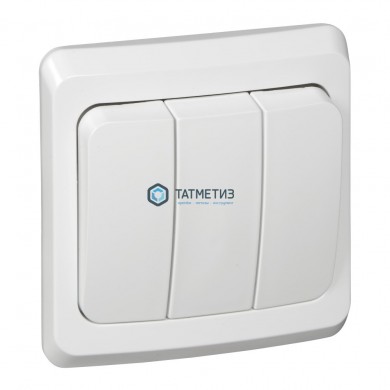 Выключатель 3-кл. СП Этюд 10А бел. SchE BC10-003B | «ТАТМЕТИЗ» Выключатель 3-кл. СП Этюд 10А бел. SchE BC10-003B - магазин крепежа «ТАТМЕТИЗ»