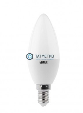Лампа светодиодная LED  8Вт E14 4100К GAUSS Elementary Candle 33128 -  магазин крепежа «ТАТМЕТИЗ»