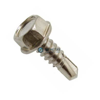 Саморез DIN7504 К А2 6гр головка с п/ш, сверло 6,3 х 38 | «ТАТМЕТИЗ» Саморез DIN7504 К А2 6гр головка с п/ш, сверло 6,3 х 38 - магазин крепежа «ТАТМЕТИЗ»