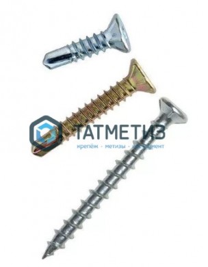 Саморезы оконные 3,9х35 сверло цинк (10 000 шт/уп) ТК | «ТАТМЕТИЗ» Саморезы оконные 3,9х35 сверло цинк (10 000 шт/уп) ТК - магазин крепежа «ТАТМЕТИЗ»
