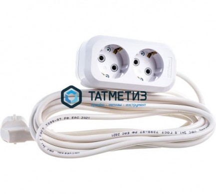 Удлинитель 2х5м с заземл. Е-302 ПВС 3х1,0 -  магазин крепежа «ТАТМЕТИЗ»