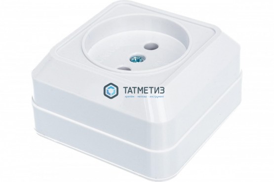 Розетка 1-м ОП Олимп 16А без заземл. IP20 белая UNIVersal | «ТАТМЕТИЗ» Розетка 1-м ОП Олимп 16А без заземл. IP20 белая UNIVersal - магазин крепежа «ТАТМЕТИЗ»