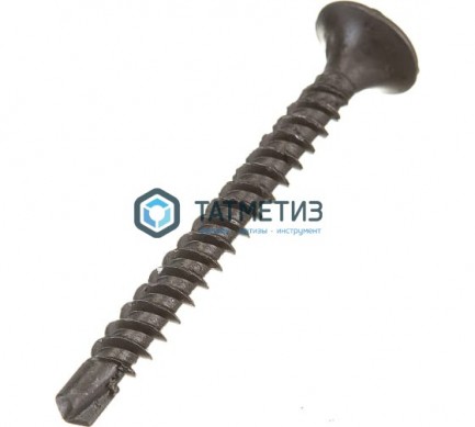 Саморезы потай сверло, черный 3,5х25 | «ТАТМЕТИЗ» Саморезы потай сверло, черный 3,5х25 - магазин крепежа «ТАТМЕТИЗ»