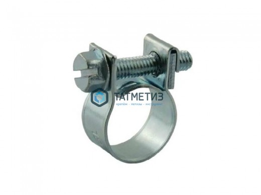 Хомут силовой, тип  МИНИ, цинк, 16-18 мм -  магазин крепежа «ТАТМЕТИЗ»